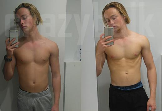 Crazy bulk bulking stack before and after